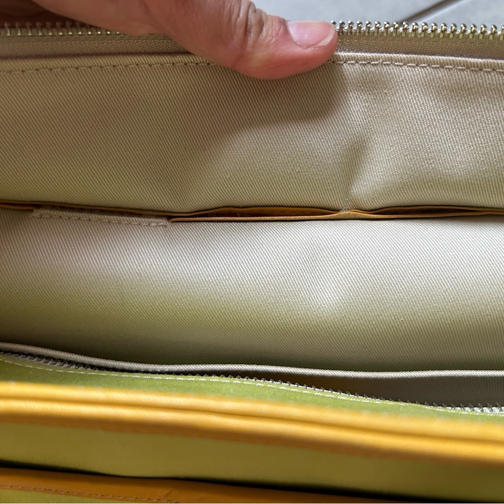 Coach Vintage Garden Tote Green Apple/ Yellow - Picture 11 of 16